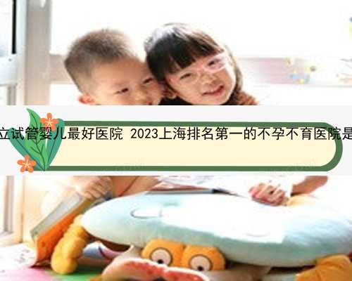广州私立试管婴儿最好医院 2023上海排名第一的不孕不育医院是哪家？
